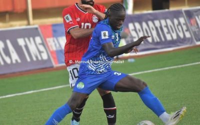 9-man Sierra Leone lose to Egypt for the first time